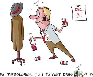 BE new years resolution cartoon DP